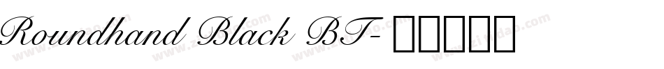Roundhand Black BT字体转换